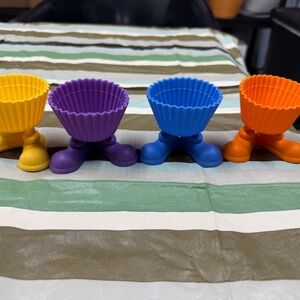 Colorful silicone  cupcake holders